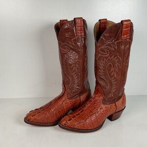 Alberta Boot Company | Alligator Cowboy Boots | Tail Cut | Men’s 9 EE